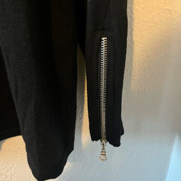 NWT Angel Brand Black Sweater with Zippers Size Large - Picture 5 of 7